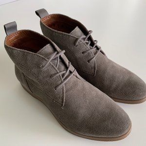 Franco Sarto Grey Suede Booties